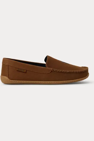 Ralph Lauren Brenan Pony Player Dress Suede Slippers