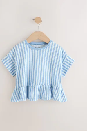 Next Short Sleeve Peplum 100% Cotton T-Shirt (3mths-7yrs)5 - 6 ans (110 - 116cm)