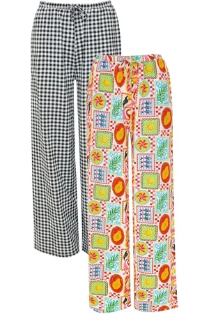 Threadbare Jersey Wide Leg 100% Cotton Trousers 2 Pack38