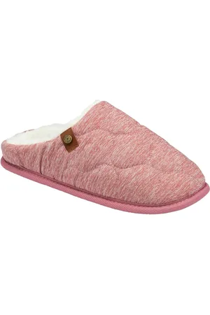 Dunlop Chaussons mules matelassés à bout fermé femme
