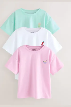 Next 100% Cotton Motif T-Shirts 3 Pack (3-16yrs)110116cm