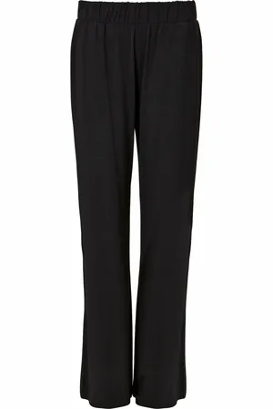 Baukjen Pantalon palazzo en Lenzing Ecovero noir36