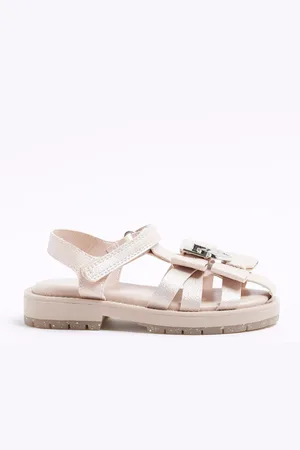 River Island Girls Bow Fisherman Sandalsr. u.4eu205