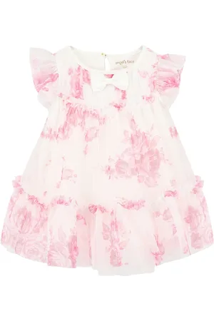 Angels Face Rosebud Flower White Dress8086cm