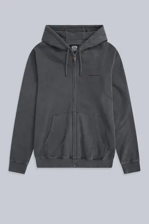 Animale Sweat à capuche Woody zippé 100% coton pour hommeTrès grand