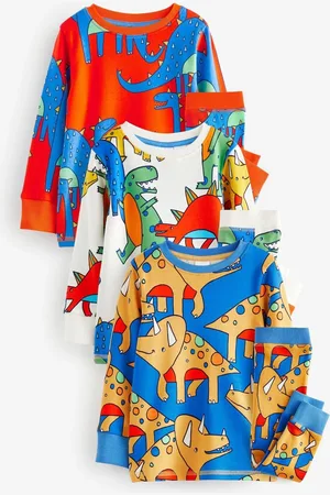 Next 3 Lot Se blottir 100% Cotton Pyjamas (9mths-10yrs)3 - 4 ans (98 - 104cm)
