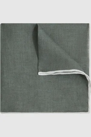 Reiss Pochette Siracusa en lin à bordures contrastéesTAILLE UNIQUE