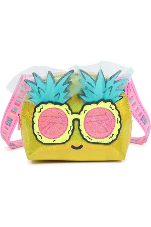 Billieblush Yellow Pineapple Character Cross-Body Bag With Logo Strapun