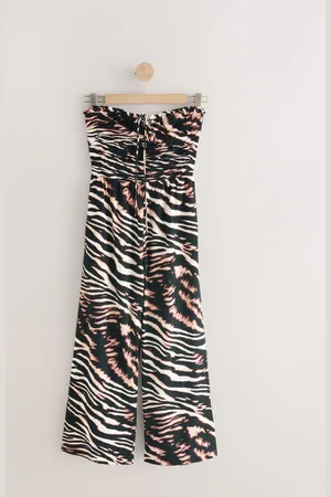 Next Halter Neck Wide Leg 100% Cotton Jumpsuit46tall