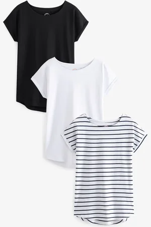 Next T-shirt à manches courtes 100% coton 3 Paquet40