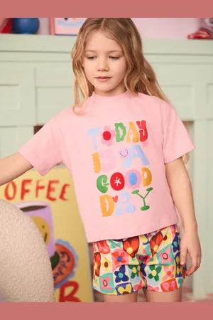 Eleanor Bowmer Pink Today Is A Good Day 100% Cotton Jersey Set146152cm