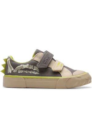 Clarks Toddler Foxing Stomp Canvas Trainers5.5