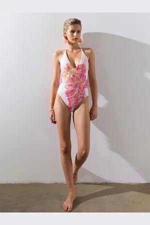 French Connection Maillot de bain plongeant Miami avec embellissement et contrôle de l