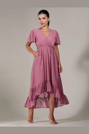 Jolie Moi Petite Long Sleeve Soft Silky Jersey Midi Dress36petite