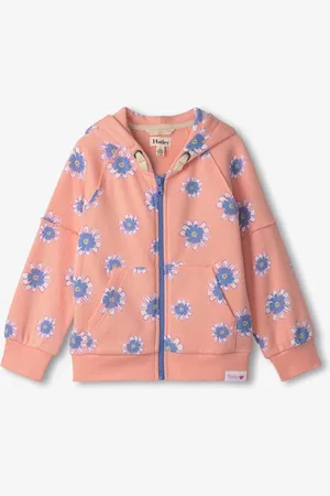 Hatley Sweat à capuche Doodle Daisy Raw Edged104110cm