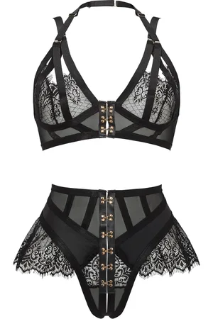 Ann Summers Ensemble soutien-gorge et culotte exubérant en dentelle et maille2X-Large