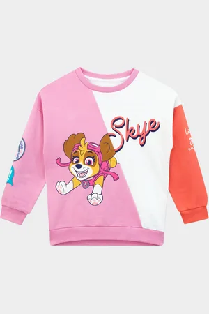 Character Girls Paw Patrol Skye Colourblock 100% Cotton Sweatshirt6 - 7 ans (116 - 122cm)