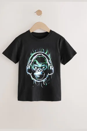 Next Short Sleeve All Over Print 100% Cotton Regular Fit T-Shirt (3-16yrs)146152cm