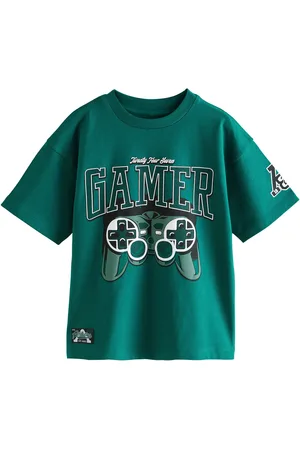 Next Relaxed Fit Short Sleeve Graphic Print 100% Cotton T-Shirt (3-16yrs)122128cm