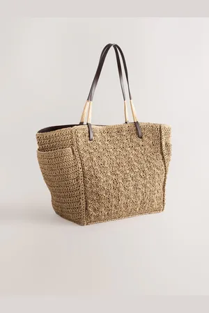 Next Structured Straw Shoulder BagUn an