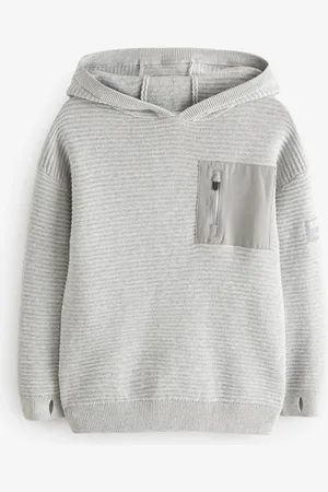 Next 100Sweat-shirt à capuche en tricot utilitaire % coton (3-16yrs)10 ans (140cm)
