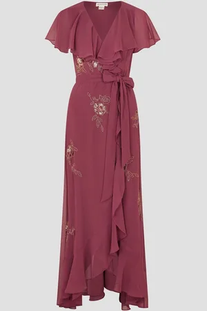 Monsoon Ausha Fleuri - Peignoir enveloppant avec ornements Maxi40