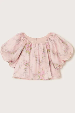 Monsoon Esme Satin Puff Top152158cm