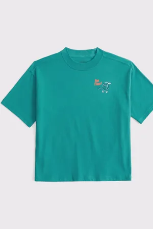 Abercrombie & Fitch Fun Cartoon Back Graphic T-Shirt166168cm