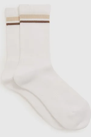 Reiss Helena Cotton-Blend Col rond Chaussettes rayées34-36