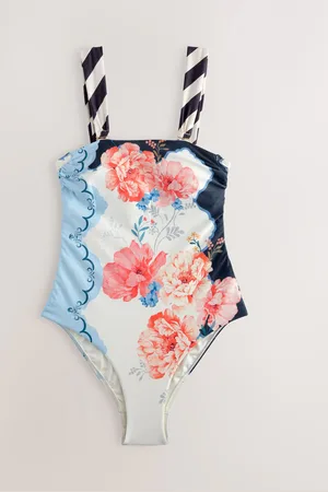 Next Maillot de bain Imprimé bandeau à bretelles contrastées pour le contrôle du ventre44
