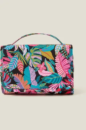 Accessorize Tropical Print Hanging Travel Wash Bagun