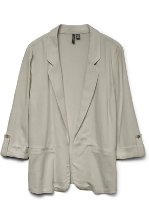 VERO MODA Lin Blend 3/4 Manche BlazerXXL 16