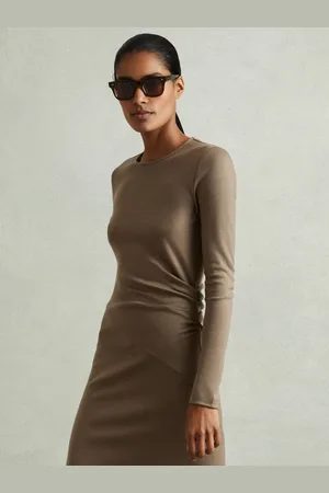 Reiss Peignoir mi-long en laine à fronces SloaneM