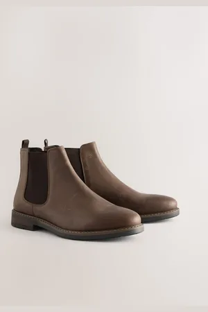 Next Bottes Chelsea en cuir cireux