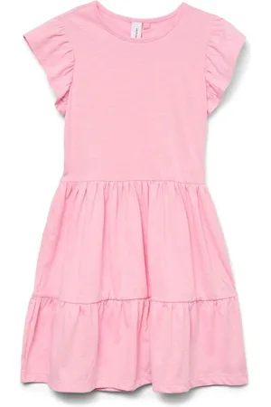 VERO MODA Robe en jersey à manches courtes et à volants116122cm