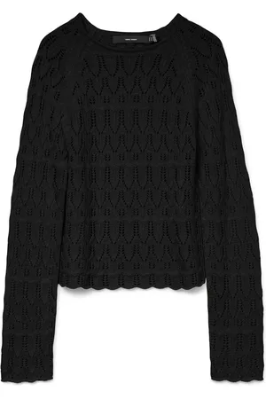 VERO MODA Haut manches longues au crochet à col rondXS 6