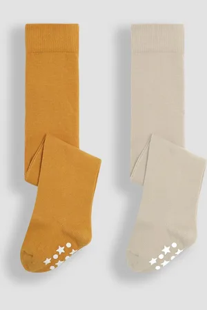 JoJo Maman Bébé Lot de 2 collants riches en coton6 - Mois 12 (68 - 80cm)