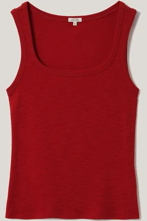 Jigsaw Luxe Square Neck 100% Cotton Tank Vestlarge