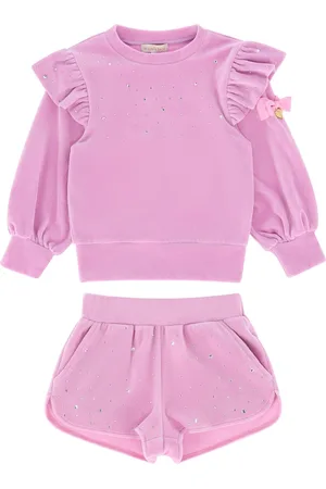 Angels Face Pink Bijou Crystal Top And Short Set98104cm