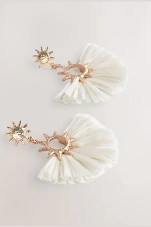 Next Raffia Sun Statement Earringsun