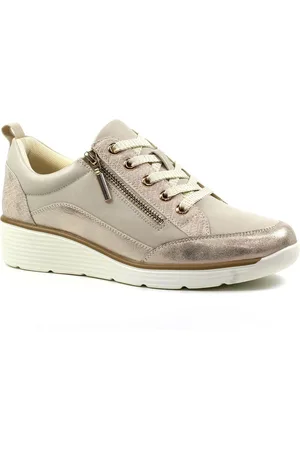 Lunar Kiley Cream Trainers