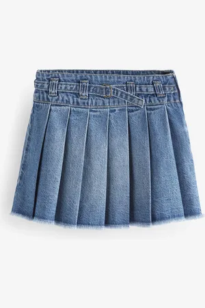 Next Denim Jupes en coton plissé 100% (3-16ans)14 ans (164cm)
