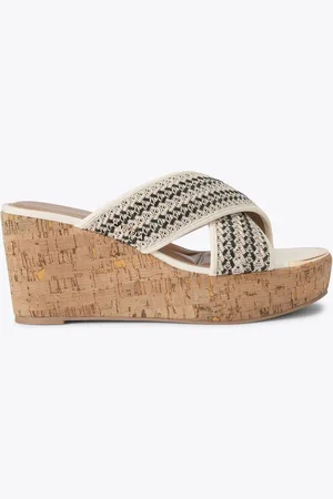 Carvela Cream Sorrento Wedge Mules Sandalseu42