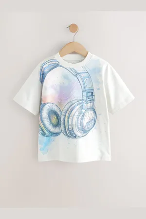 Next Relaxed Fit Short Sleeve Graphic Print T-Shirt (3-16yrs)166168cm