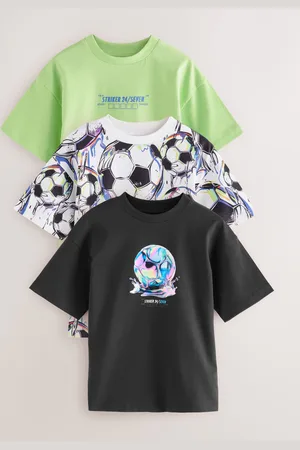 Next Coupe décontractée Graphic 100% Cotton Manches courtes T-shirt 3 Lot (3-16yrs)158164cm