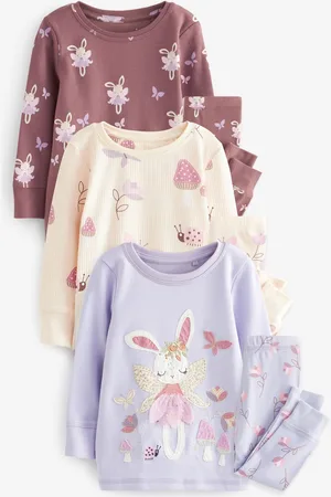Next 100% Coton Manches longues Imprimé Se blottir Pyjama 3 Lot (9mths-8yrs)1.5 - 2 ans (86 - 92cm)