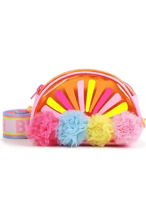 Billieblush Pink Rainbow Pom Pom Bum Bag With Logo Strapun
