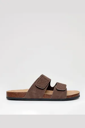 Threadbare Faux Suede Two Strap Sandalsr. u.9eu43