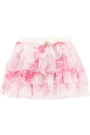 Angels Face Abbie Roses Tulle White Skirt98104cm