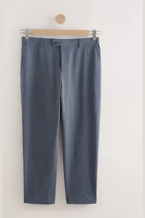 Next Pantalon de costume slim en seersucker rayé32r